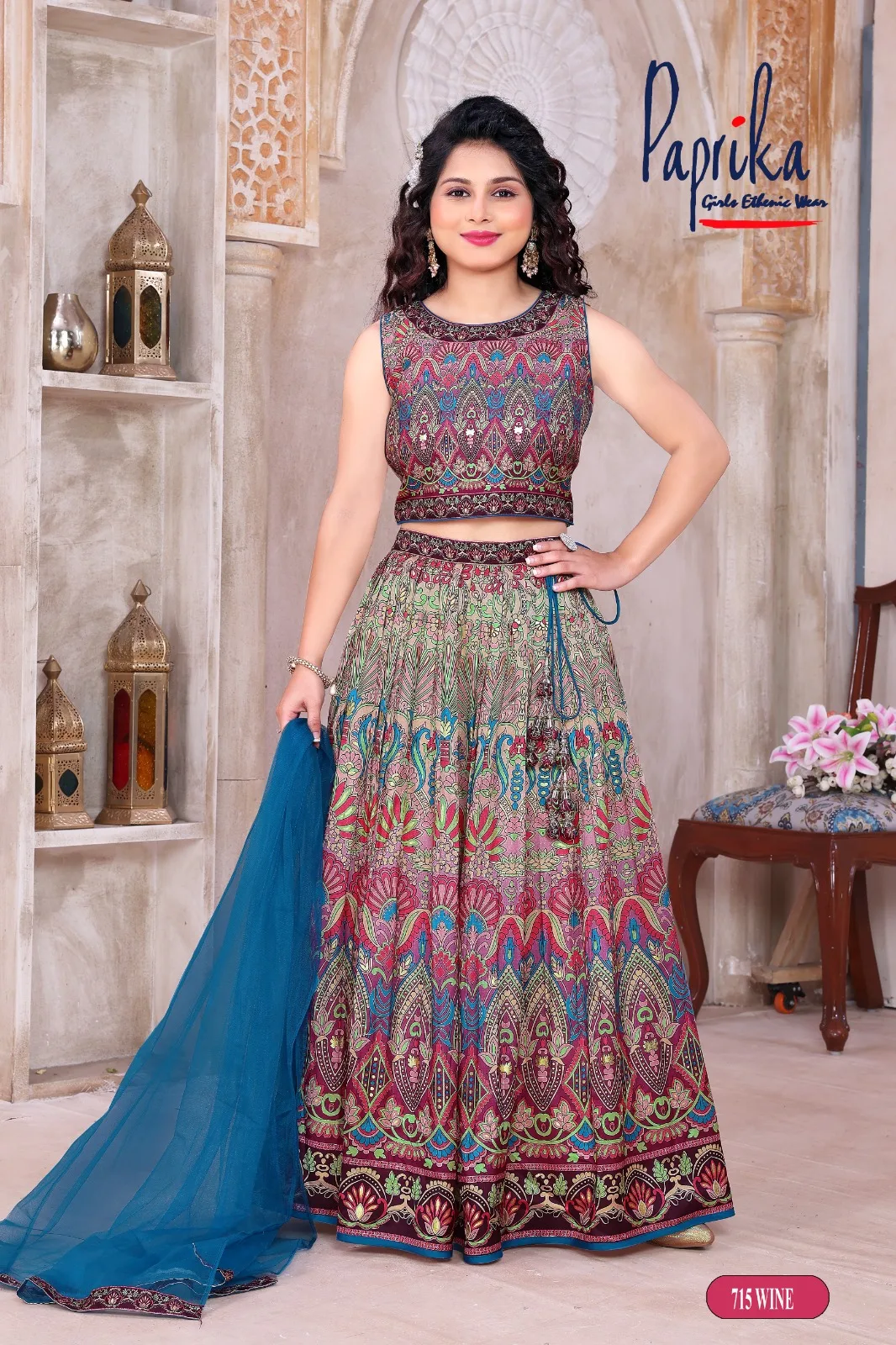 Traditional choli with elegant detailing