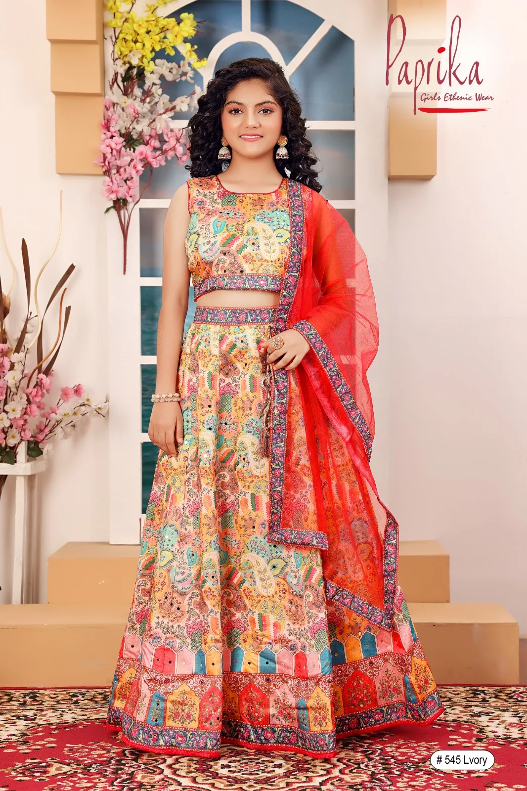 Traditional choli with elegant detailing