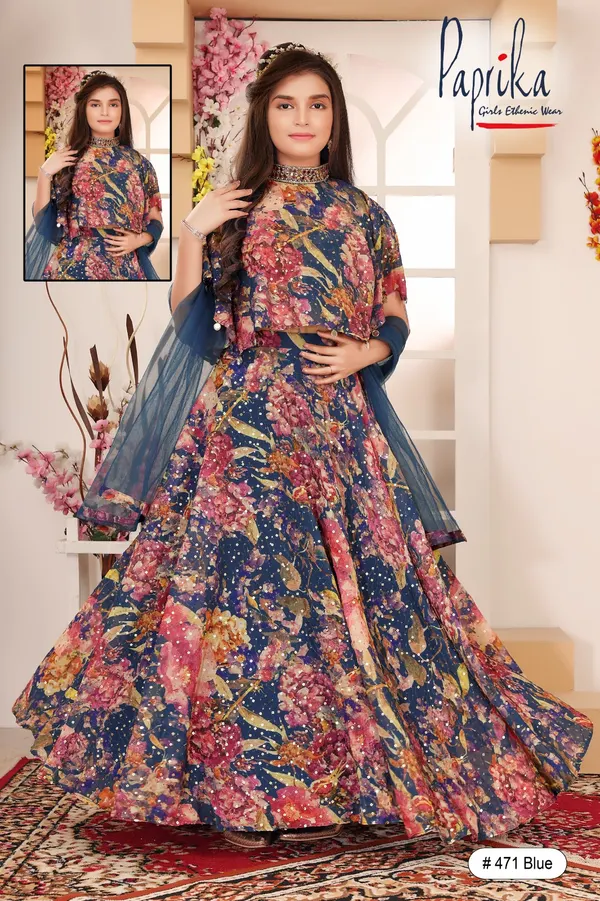 Traditional choli with elegant detailing