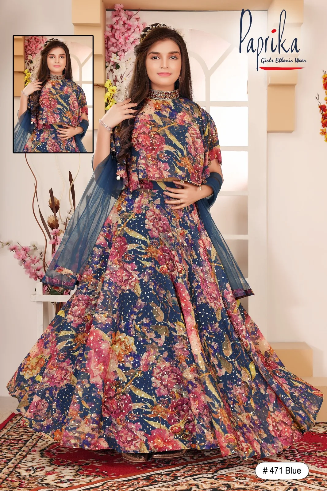 Traditional choli with elegant detailing